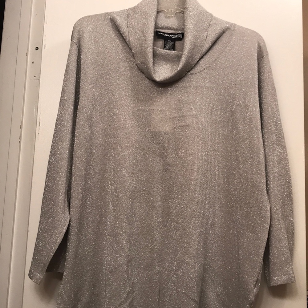 NEW Silver Dress Top